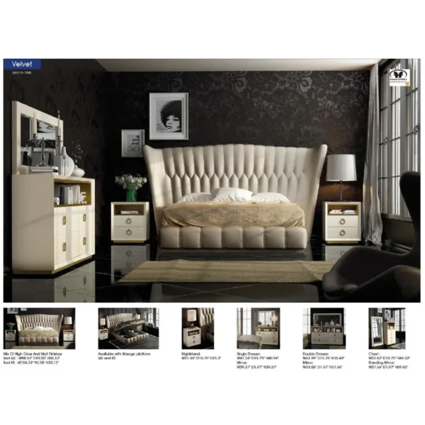 Cream Bedroom Set