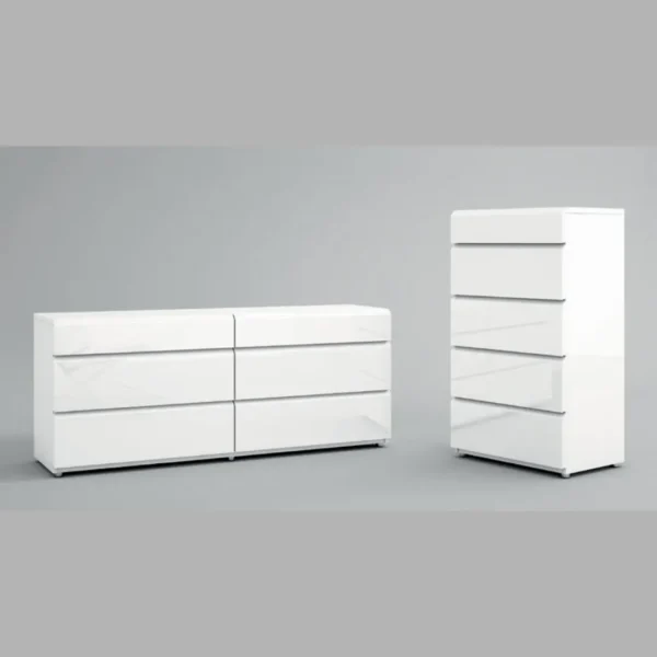 High Gloss Lacquer Sara Bedroom Set