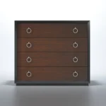 High Gloss Lacquer, Mat Emporio Black Dresser / Mirror