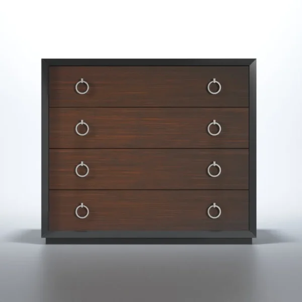 High Gloss Lacquer, Mat Emporio Black Dresser / Mirror