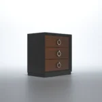 High Gloss Lacquer, Mat Emporio Black Nightstand