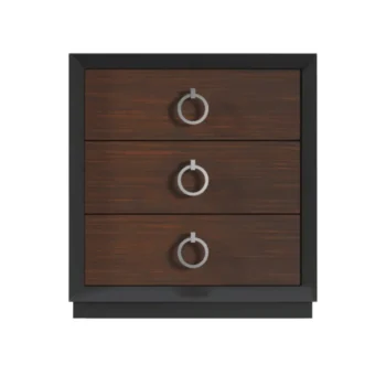 High Gloss Lacquer, Mat Emporio Black Nightstand