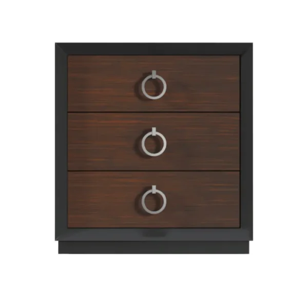 High Gloss Lacquer, Mat Emporio Black Nightstand