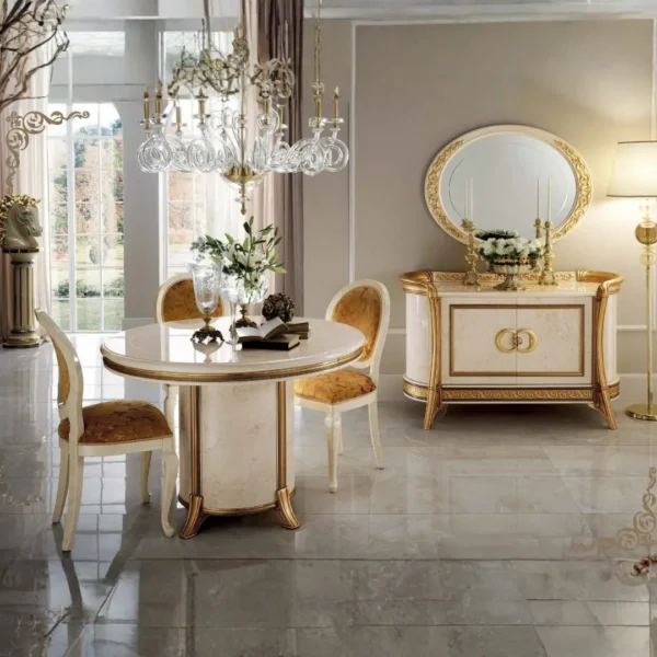 High Gloss Lacquer Melodia Day Dining Room Set