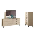 High Gloss Lacquer Ambra Dresser/Chest/Mirror