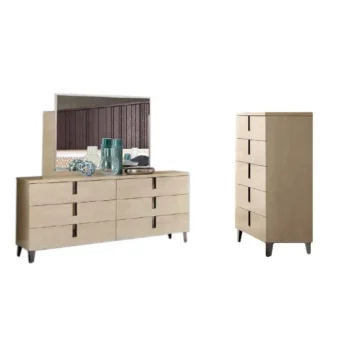 High Gloss Lacquer Ambra Dresser/Chest/Mirror