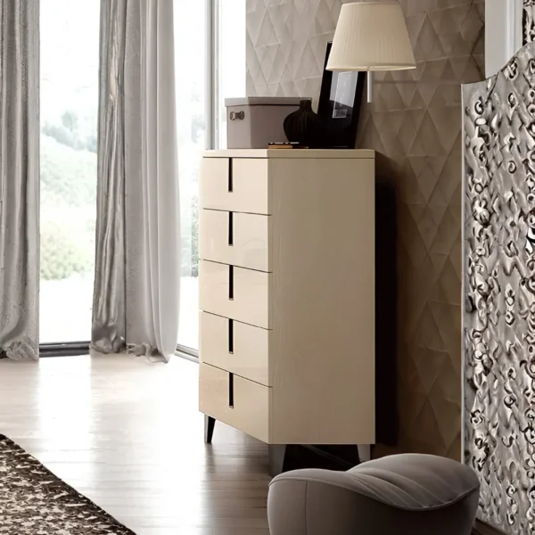 High Gloss Lacquer Ambra Dresser/Chest/Mirror