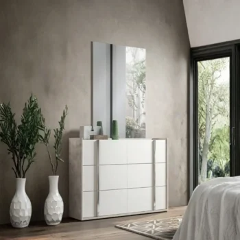 High Gloss Lacquer Treviso Dresser / Mirror