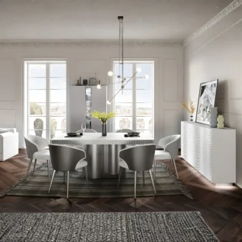 Wave Dining White Set