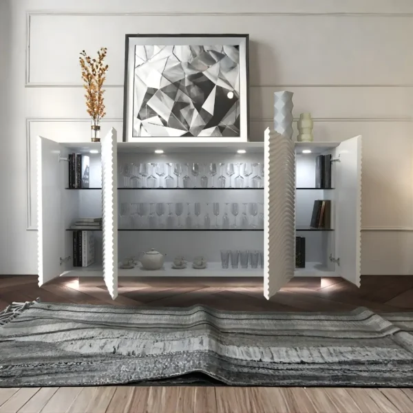 Wave Dining White Set