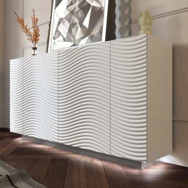 Wave Dining White Set