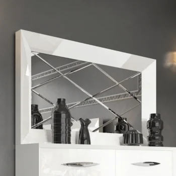 High Gloss Carmen Mirror for Double Dresser