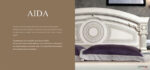 High Gloss Lacquer Aida Bedroom Set, White w/Silver, Camelgroup Italy p7543 By ESF Furniture ESF Furniture Mobilia Cleopatra 40 High Gloss Lacquer Aida Bedroom Set, White w/Silver, Camelgroup Italy p7543 By ESF Furniture 40