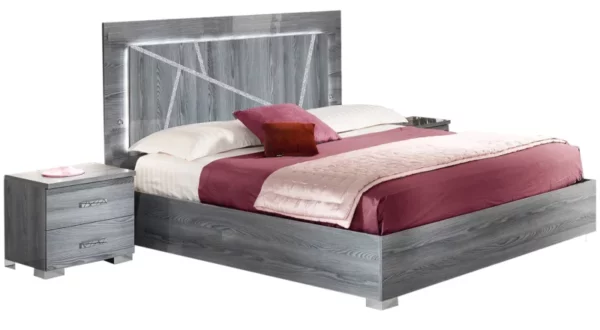 Nicole QS Wooden Headboard w/led p12838 By ESF Furniture 4