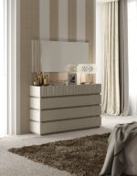 Mat, Shiny Marina Dresser/mirror Taupe p11062 By ESF Furniture 7