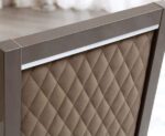 High Gloss Lacquer Platinum Rombi Chair i18634 By ESF Furniture 18