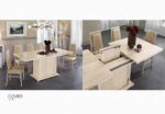 High Gloss Lacquer Dover Dining Set Beige p11887 By ESF Furniture Luxury Dining Sets Mobilia Cleopatra 16 High Gloss Lacquer Dover Dining Set Beige p11887 By ESF Furniture 16