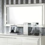 High Gloss Lacquer Dama Bianca Dining Set