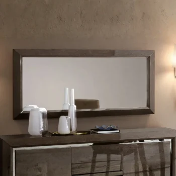 High Gloss Lacquer Elite Silver Mirror for Buffet