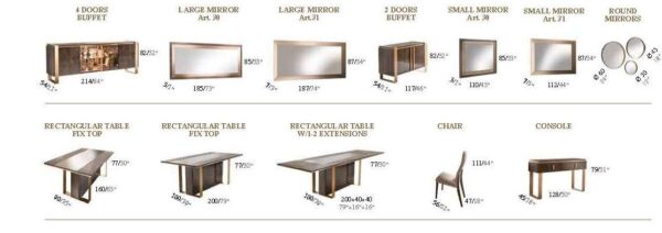 High Gloss Lacquer Essenza Dining Set by Arredoclassic, Italy p12302 By ESF Furniture 20