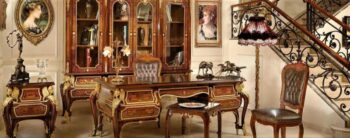 Handmade Desk-533- Set 5Pc (3 Chairs + 1 Table+ 1 Desk) 5