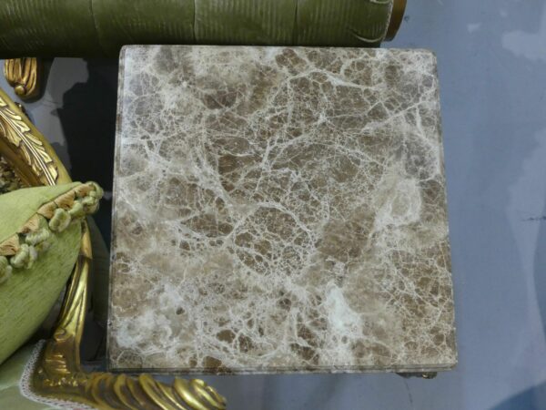 Handmade Frankfurt Side Table With Marble Top 9