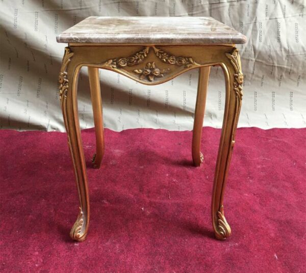 Handmade Frankfurt Side Table With Marble Top 10