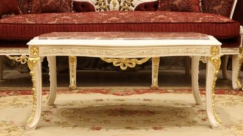 Handmade Queen Table With Marble Top