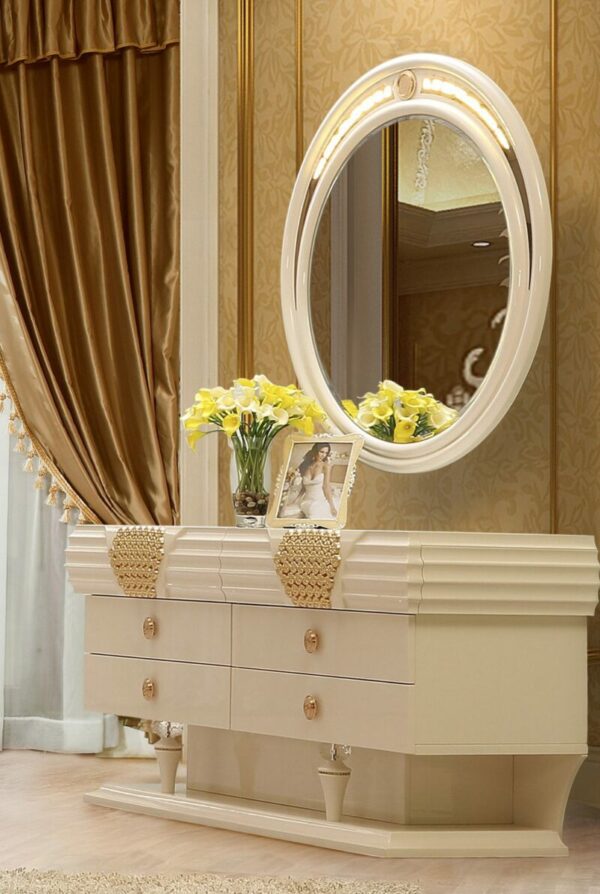 Luxury Cream Finish Dresser HD-901 By Homey Design 4