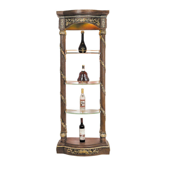Gold & Mahogany Finish HD-1157 Display By Homey Design 4