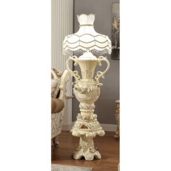 White & Gold Finish HD-1182 – 40″Lamp  By Homey Design