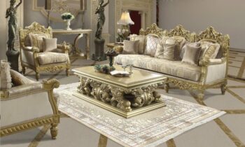 Luxury 7 PCs Dining Table Set HD-8024 By Homey Design 58