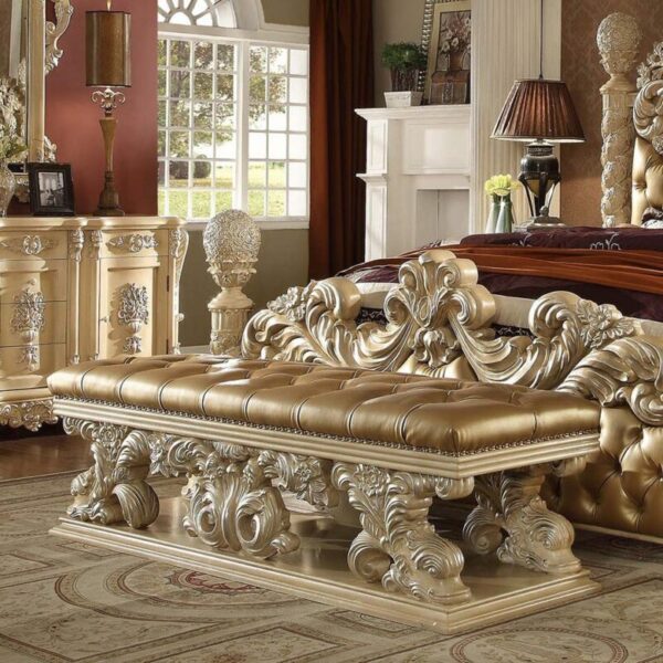 Pickle Frost & Antique Silver Bench HD-7266 By Homey Design 4
