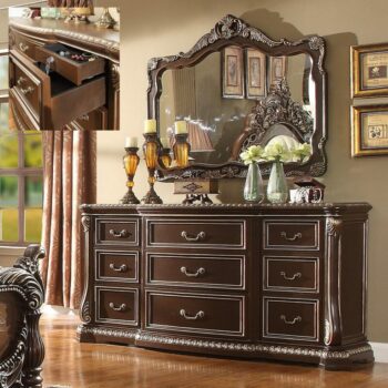 Brown Cherry Dresser HD-8013 By Homey Design