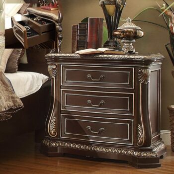 Brown Cherry Nightstand HD-8013 By Homey Design