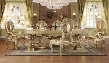 Luxury 7 PCs Dining Table Set HD-8024 By Homey Design 104