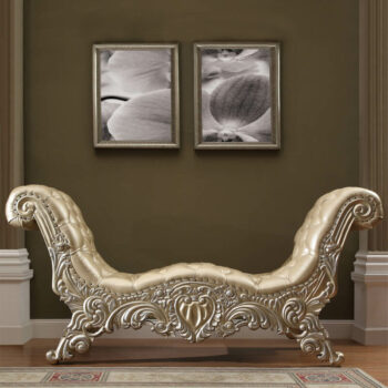 Belle Silver Bench HD-8022 By Homey Design