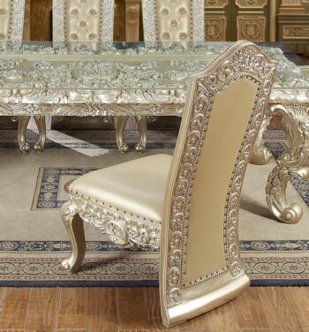 Belle Silver Side Chair HD-8022 By Homey Design