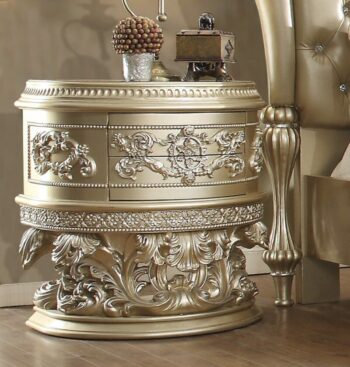 Belle Silver Nightstand HD-8022 By Homey Design