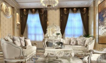 Luxury 7 PCs Dining Table Set HD-8024 By Homey Design 110