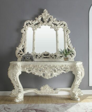 Plantation Cove White Console Table HD-8030 By Homey Design