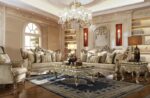 Metallic Bright Gold 3PCs Sofa Set HD-04 By Homey Design 11
