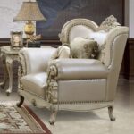 Plantation Cove White 3PCs Sofa Set HD-32 By Homey Design Homey Design HD-32 Collection Mobilia Cleopatra 12 Plantation Cove White 3PCs Sofa Set HD-32 By Homey Design 12