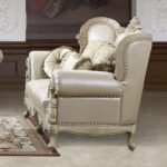 Plantation Cove White 3PCs Sofa Set HD-32 By Homey Design Homey Design HD-32 Collection Mobilia Cleopatra 13 Plantation Cove White 3PCs Sofa Set HD-32 By Homey Design 13