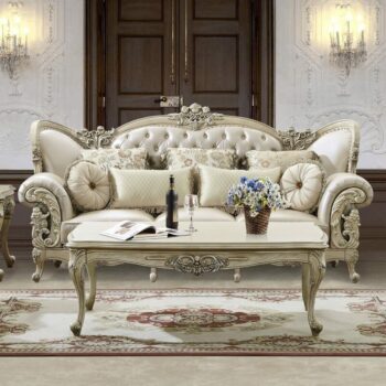 Plantation Cove White Sofa HD-32 By Homey Design
