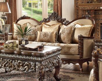 Extra Dark Walnut Loveseat HD-92 By Homey Design