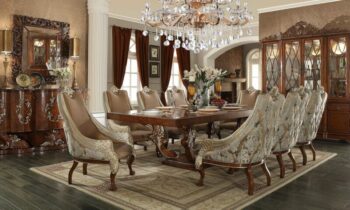 Luxury 7 PCs Dining Table Set HD-8024 By Homey Design 19
