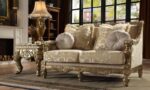 Metallic Bright Gold 3 PCs Sofa Set HD-205 By Homey Design 13