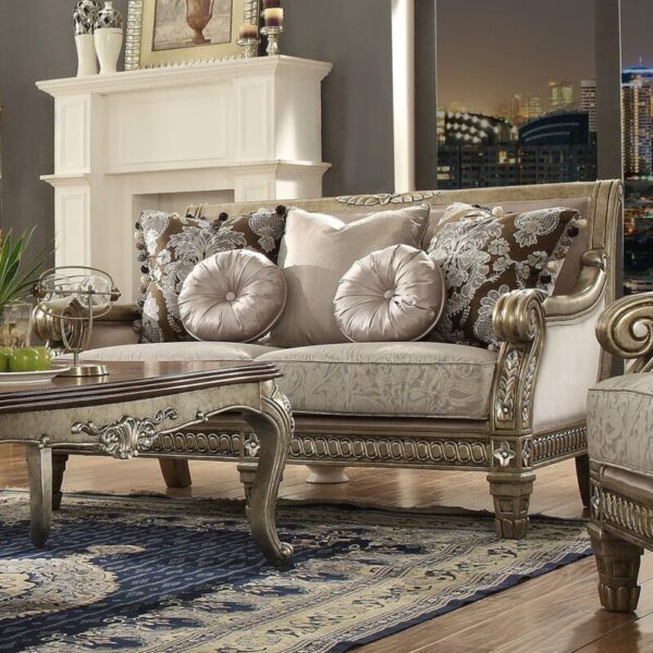 Golden Nutmeg Loveseat HD-303 By Homey Design 4