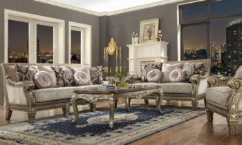 Luxury 7 PCs Dining Table Set HD-8024 By Homey Design 64